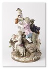 :: Pulse para Ampliar :: Escena pastoril en porcelana de Meissen (Alemania) de finales del XIX y principios del XX.