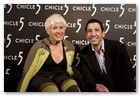:: Pulse para Ampliar :: Lanzamiento de chicles Five en Joy Eslava Madrid: Gema Hansen-Bay, Tricampeona Ol&iacute;mpica y Valentin Ram&iacute;rez, Director General de Wrigle&acute;y Espa&ntilde;a.