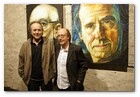 :: Pulse para Ampliar :: Exposici&oacute;n de Carles Graell en el FAD Barcelona: Joan Manuel Serrat junto a Carles Graell