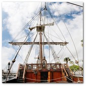 :: Pulse para Ampliar :: BCN11JUN012.- El gale&oacute;n La Pepa se echa a la mar en homenaje al esp&iacute;ritu liberal de la Constituci&oacute;n de 1812 y recrea la vida a bordo de hace 3 siglos.