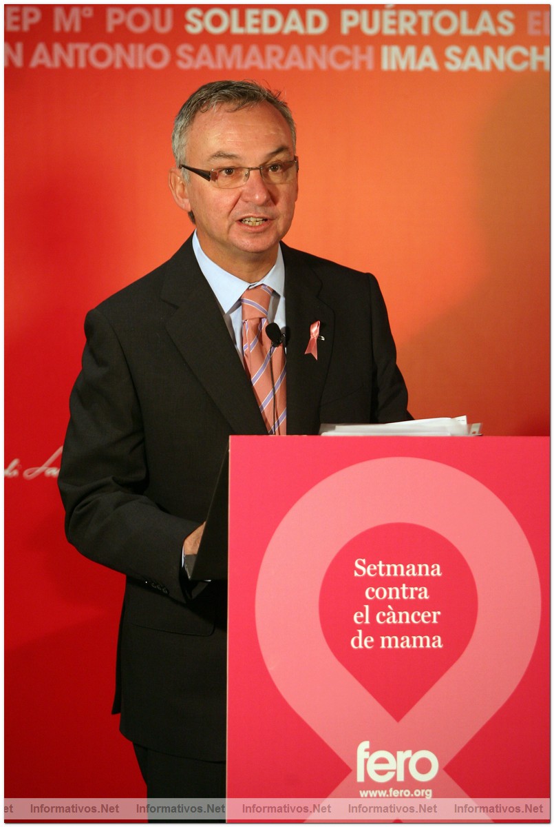 BCN, 19OCT09.- Semana Internacional de la Lucha contra el C�ncer de Mama en Barcelona (por FERO)
 Dr. Jos� Baselga