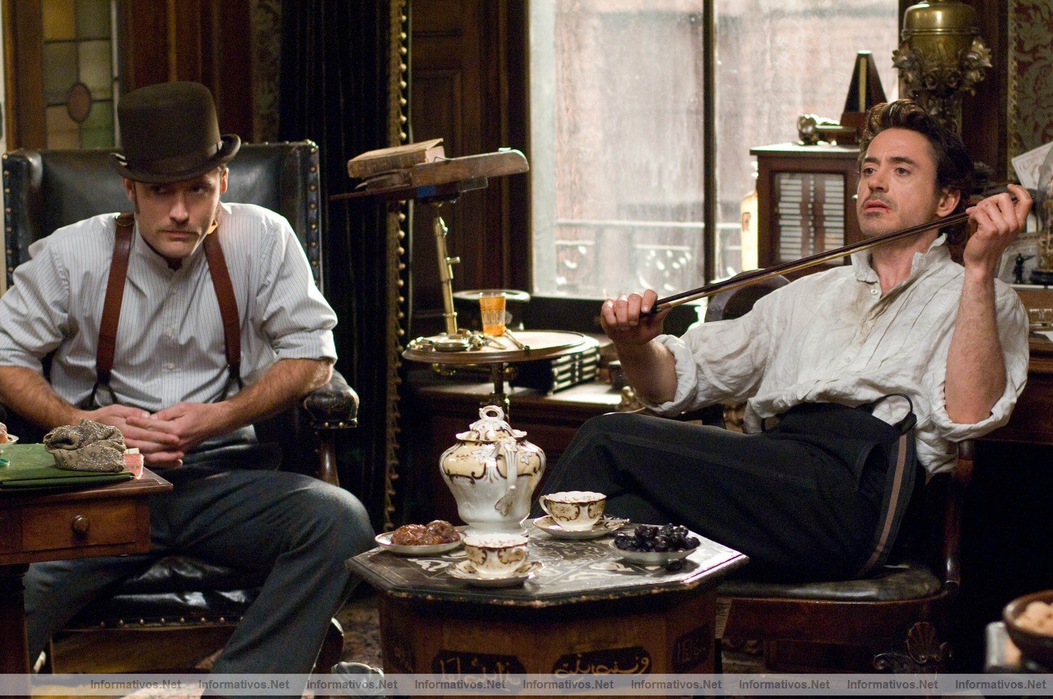Fotograma de la pelcula "Sherlock Holmes" que se estrenar en Espaa el 15 de Enero de 2010
