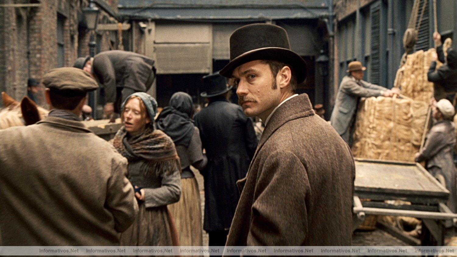 Fotograma de la película "Sherlock Holmes" que se estrenará en España el 15 de Enero de 2010