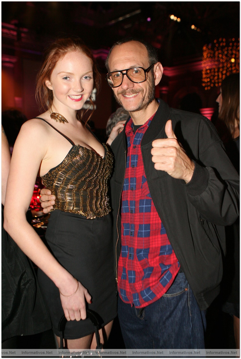 London, 19�Nov�09.- Fiesta de Presentaci�n del Calendario Pirelli 2010:  Lili Cole y Tony Richardson