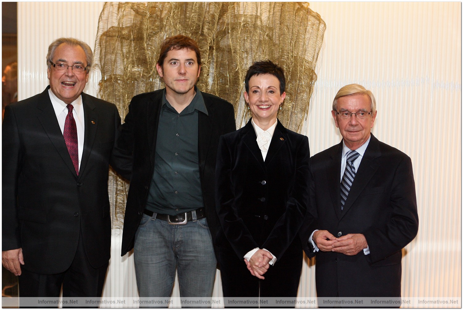 BCN26NOV09 | Inauguraci�n del Hotel Mandarin Oriental, Barcelona:  Lu�s Marc�, director general del hotel, Manel Fuentes, periodista y humorista, Carme Ruscalleda, chef, y Rafael Ans�n, cr�tico gastron�mico