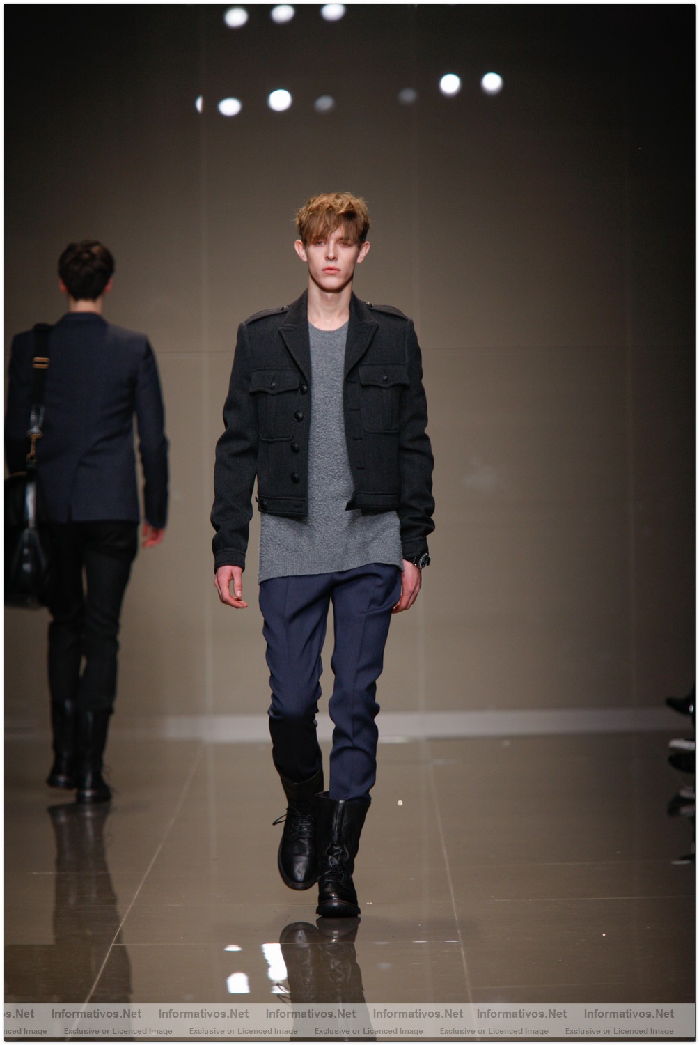 Palazzo Serbelloni, Mil�n. S�bado 16 enero 2010: Desfile Burberry Prorsum Hombre OI10