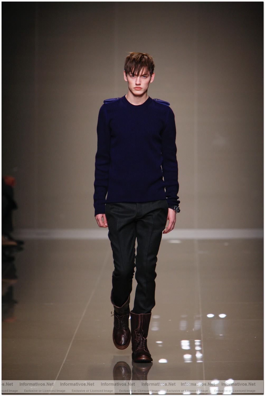 Palazzo Serbelloni, Mil�n. S�bado 16 enero 2010: Desfile Burberry Prorsum Hombre OI10