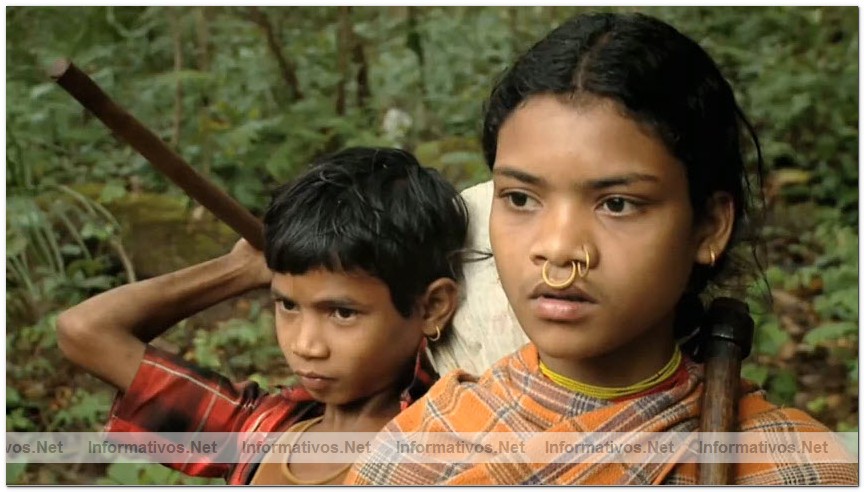 Captura del v�deo documental de Survival sobre los Dongria kondh: uno de los pueblos ind�genas m�s remotos de la India en lucha por evitar que su monta�a sagrada sea convertida en una mina descubierta propiedad de Vedanta.