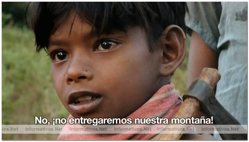 Captura del v�deo documental de Survival sobre los Dongria kondh: uno de los pueblos ind�genas m�s remotos de la India en lucha por evitar que su monta�a sagrada sea convertida en una mina descubierta propiedad de Vedanta.