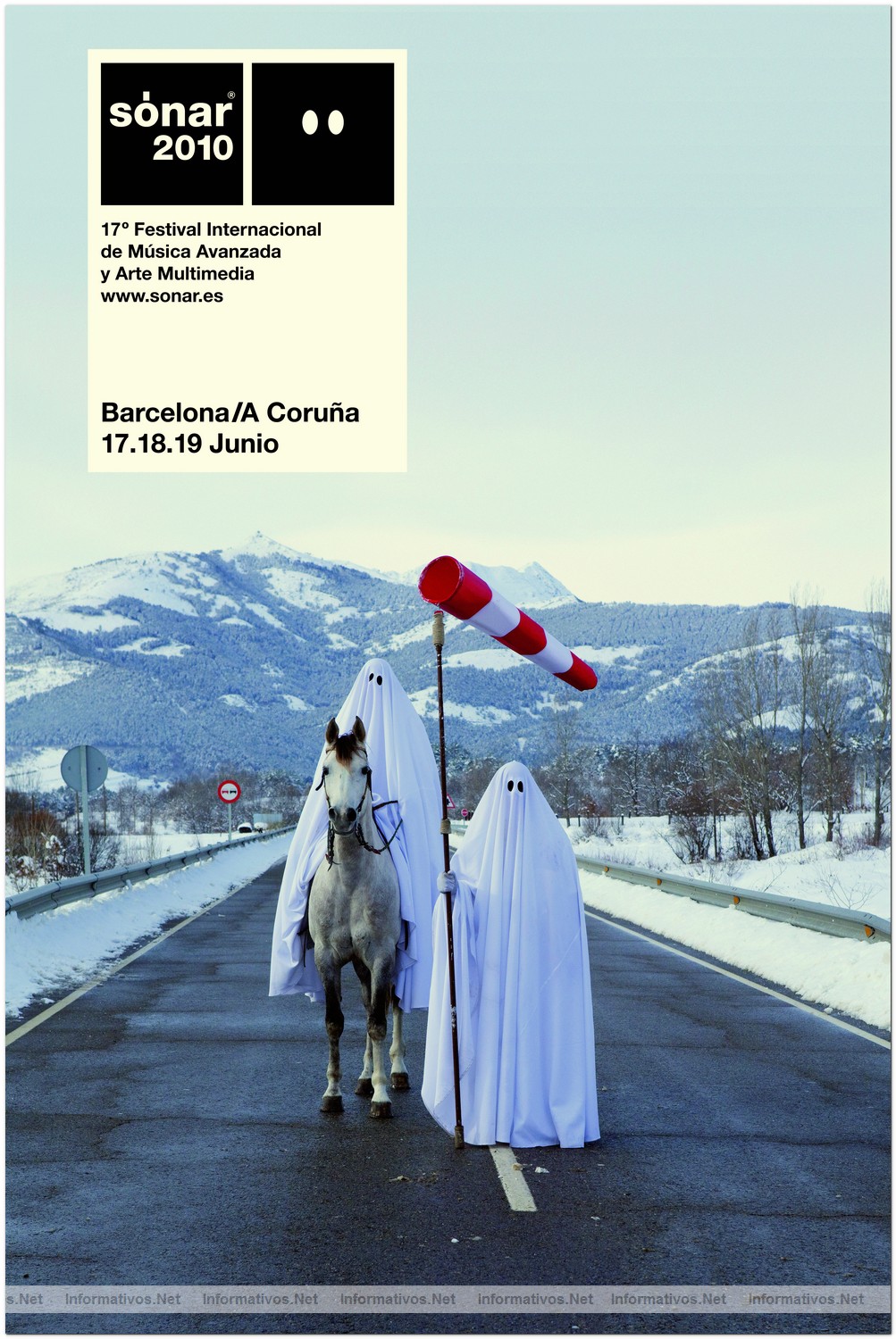Cartel del Festival Internacional de Música Avanzada y Arte Multimedia Sónar 2010
