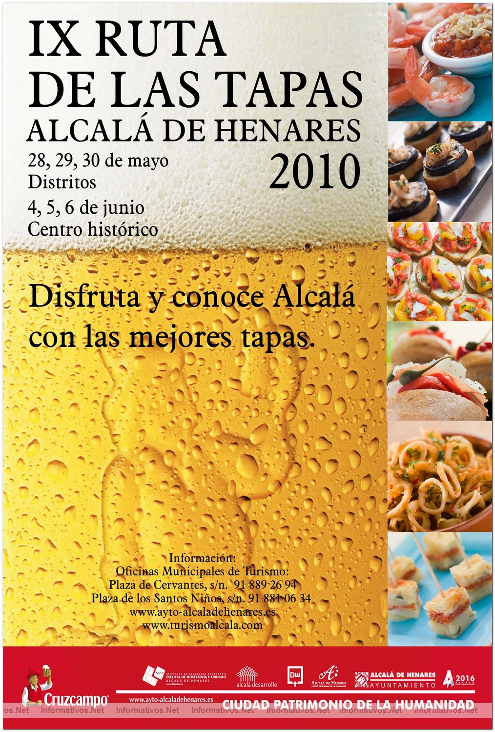 Cartel de la IX Edici�n de La Feria de la Tapa en Alcal� de Henares