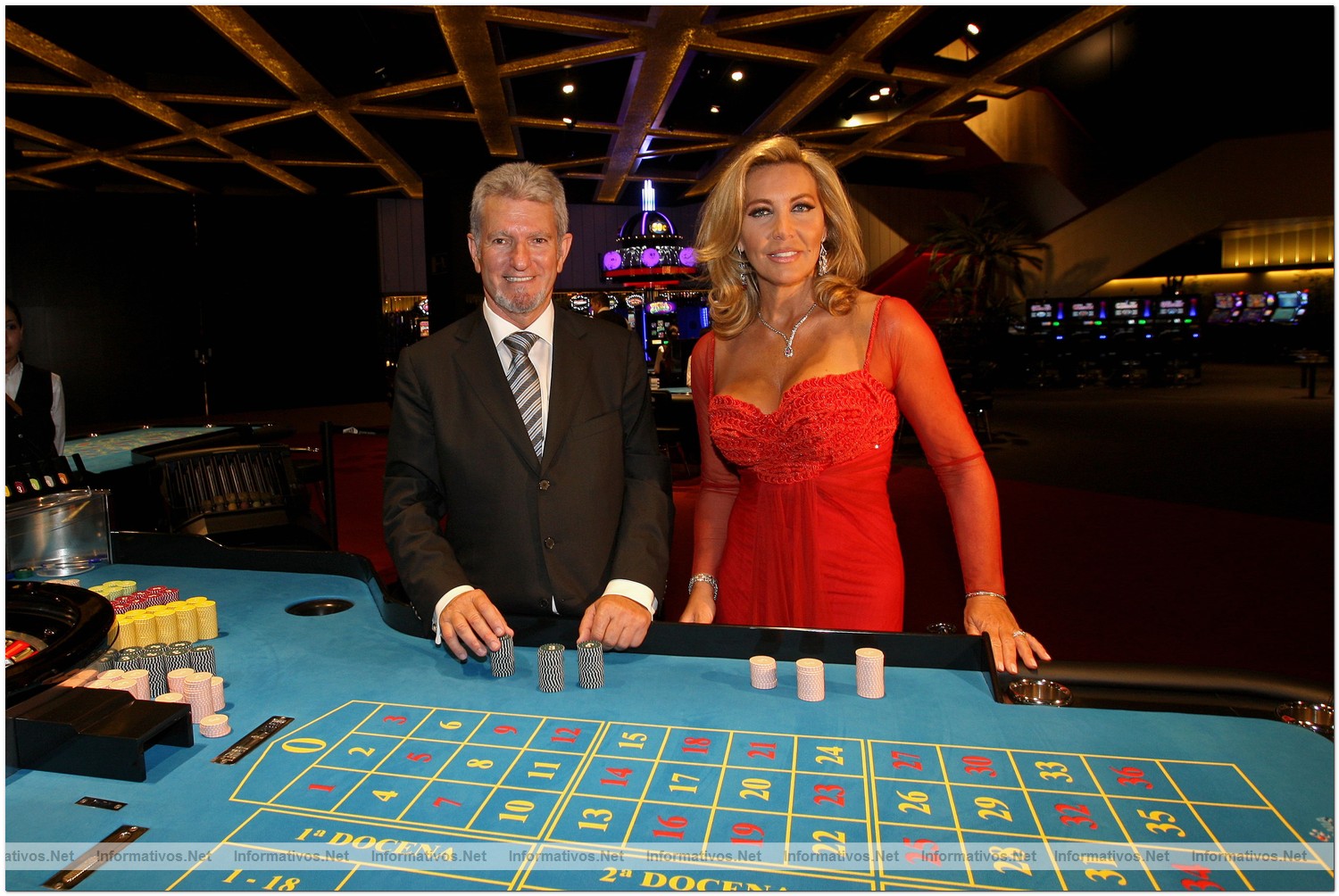 22JUL2010.- Inauguraci�n del Gran Casino Costa Brava: Norma Duval y Joan Lao, Presidente del Gran Casino Costa Brava.