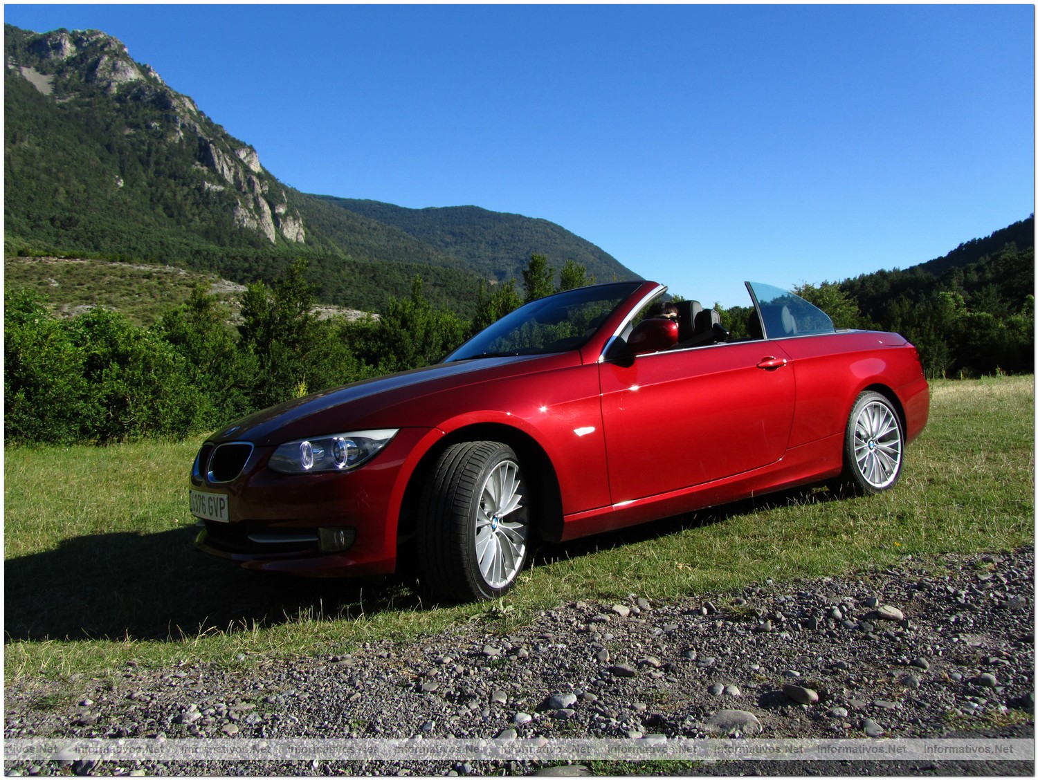 25JUL2010.- Prueba din�mica BMW 320i Cabrio. Carretera de Oza