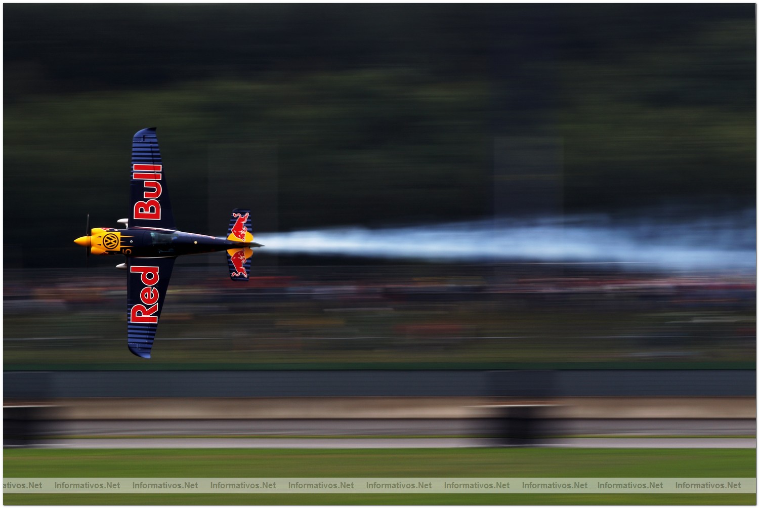 Peter Besenyei of Hungary in action during Qualifying for Round 6 the Red Bull Air Race World Championship at the Eurospeedway, Lausitz on August 7, 2010 in Germany.