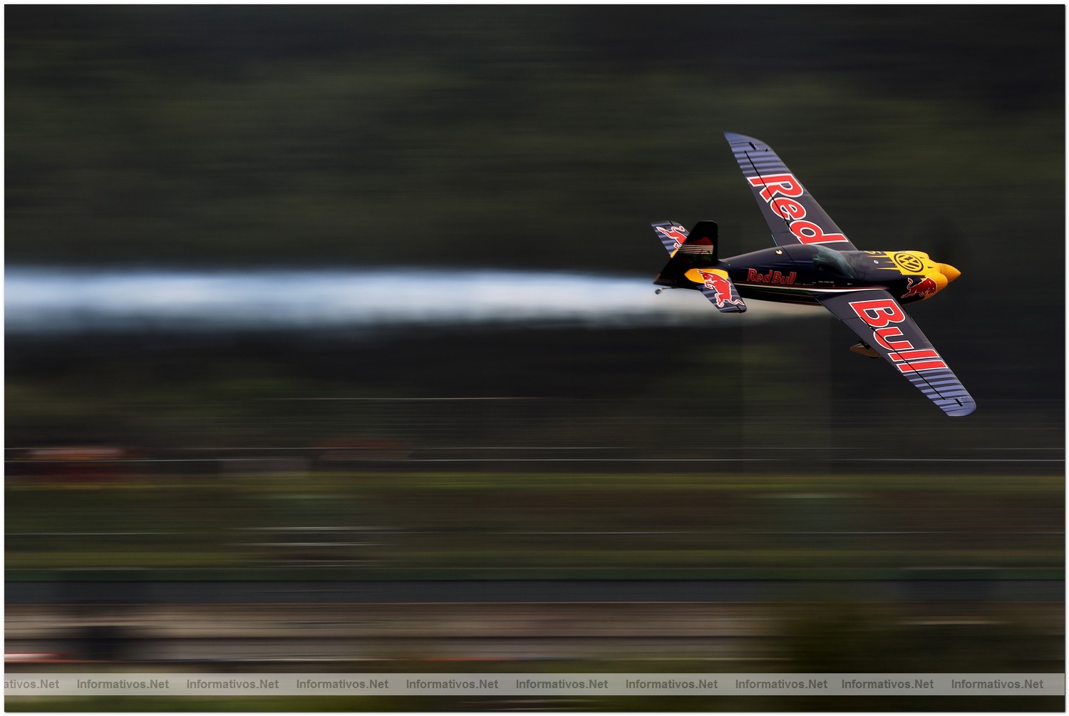 Peter Besenyei of Hungary in action during Qualifying for Round 6 the Red Bull Air Race World Championship at the Eurospeedway, Lausitz on August 7, 2010 in Germany.