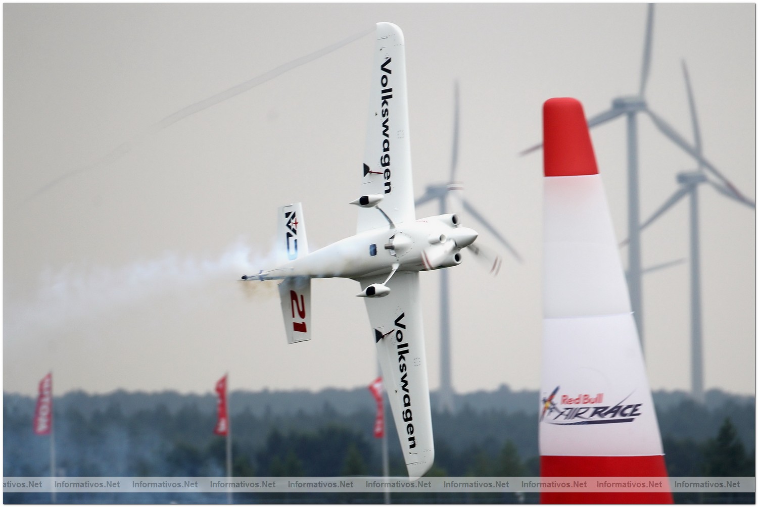 Matthias Dolderer of Germany in action during Qualifying for Round 6 the Red Bull Air Race World Championship at the Eurospeedway, Lausitz on August 7, 2010 in Germany