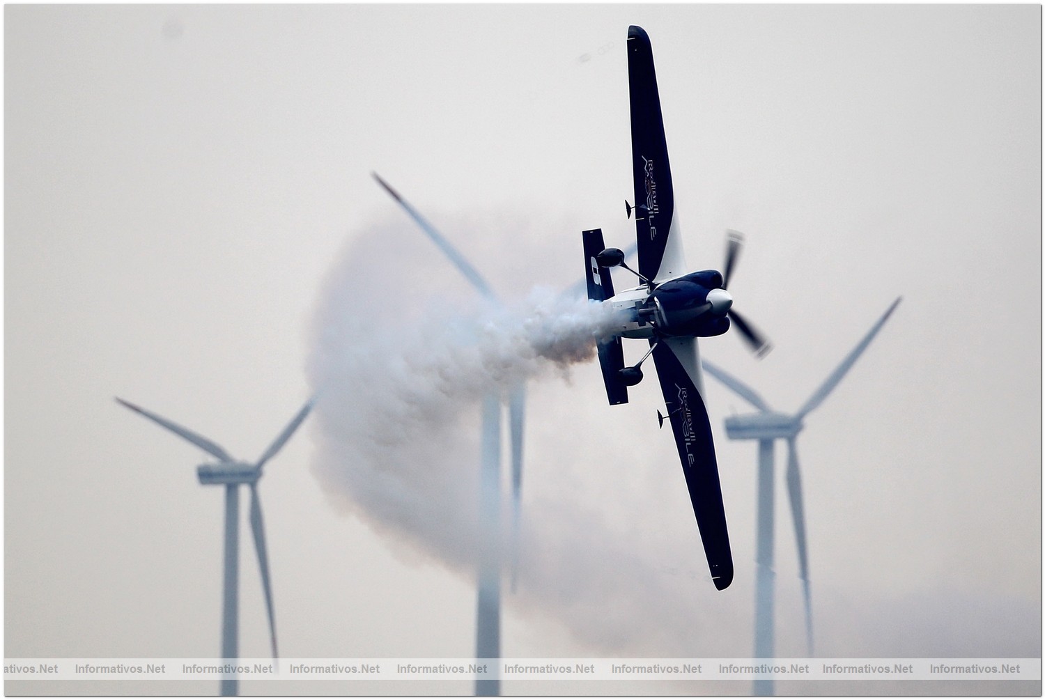 Martin Sonka of Czech Republic in action during Qualifying for Round 6 the Red Bull Air Race World Championship at the Eurospeedway, Lausitz on August 7, 2010 in Germany
