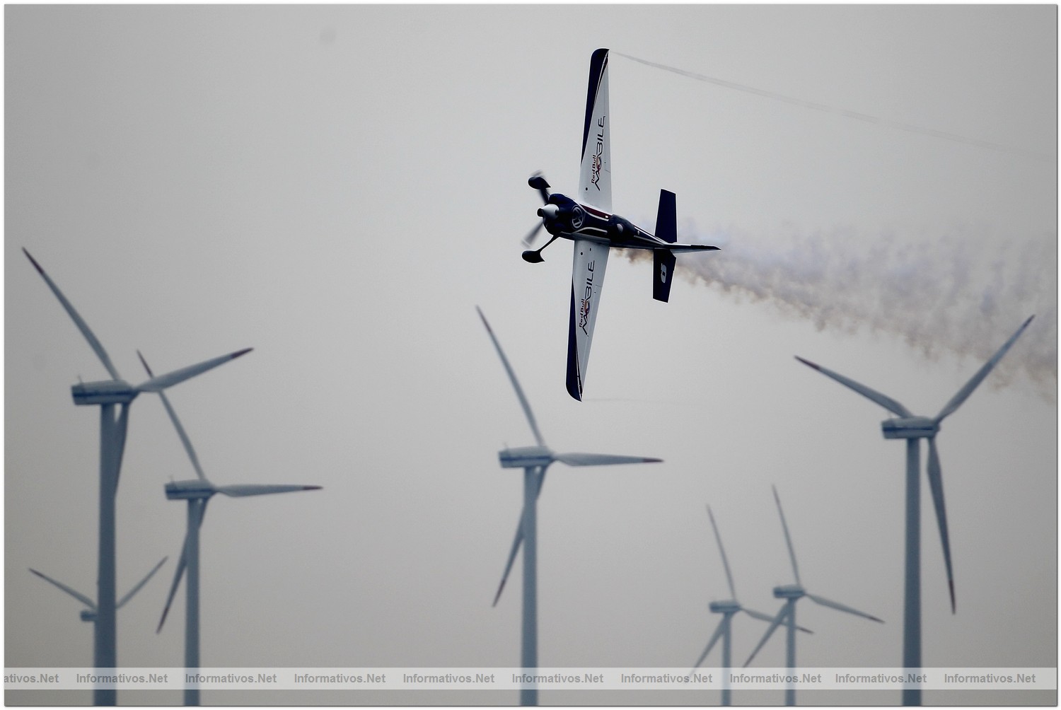 Martin Sonka of Czech Republic in action during Qualifying for Round 6 the Red Bull Air Race World Championship at the Eurospeedway, Lausitz on August 7, 2010 in Germany