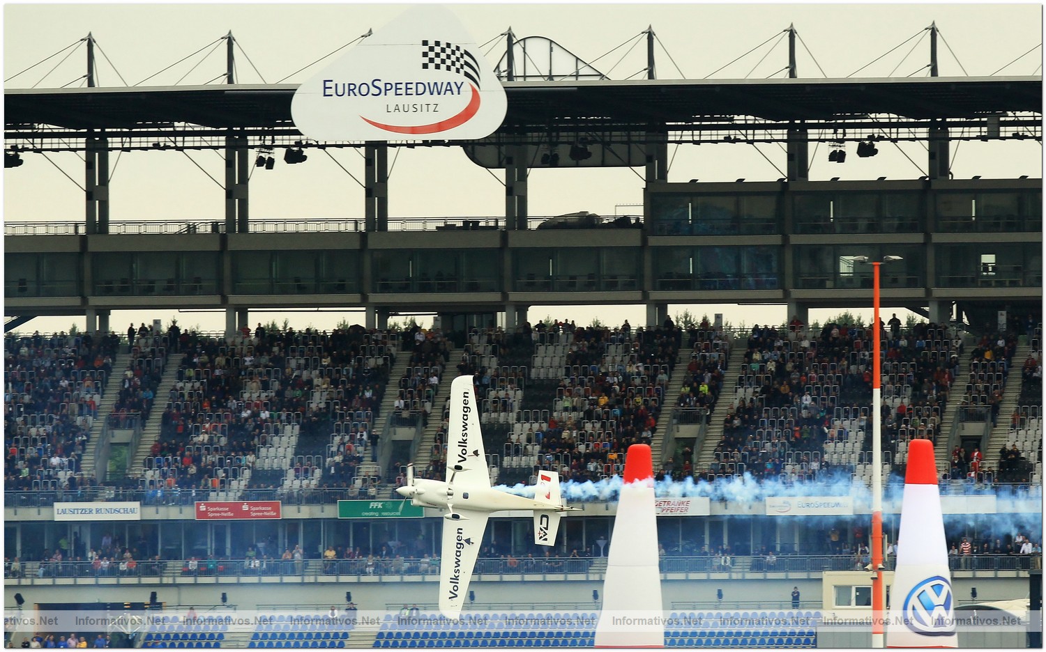 Matthias Dolderer of Germany in action during Qualifying for Round 6 the Red Bull Air Race World Championship at the Eurospeedway, Lausitz on August 7, 2010 in Germany.