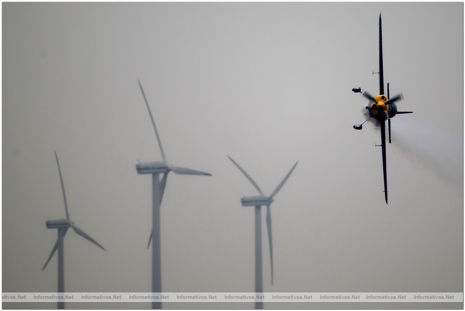 Peter Besenyei of Hungary in action during Qualifying for Round 6 the Red Bull Air Race World Championship at the Eurospeedway, Lausitz on August 7, 2010 in Germany.