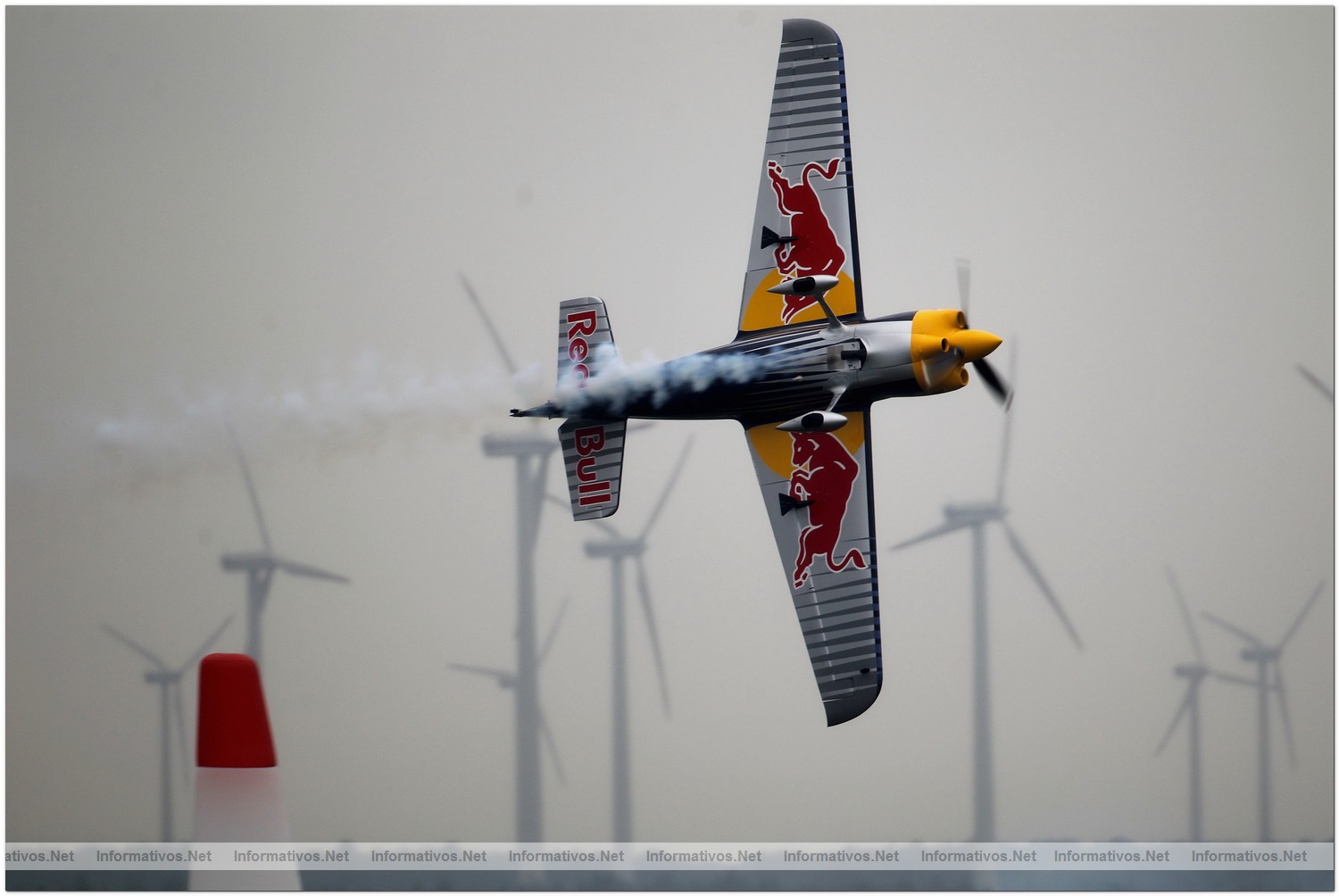 Peter Besenyei of Hungary in action during Qualifying for Round 6 the Red Bull Air Race World Championship at the Eurospeedway, Lausitz on August 7, 2010 in Germany.