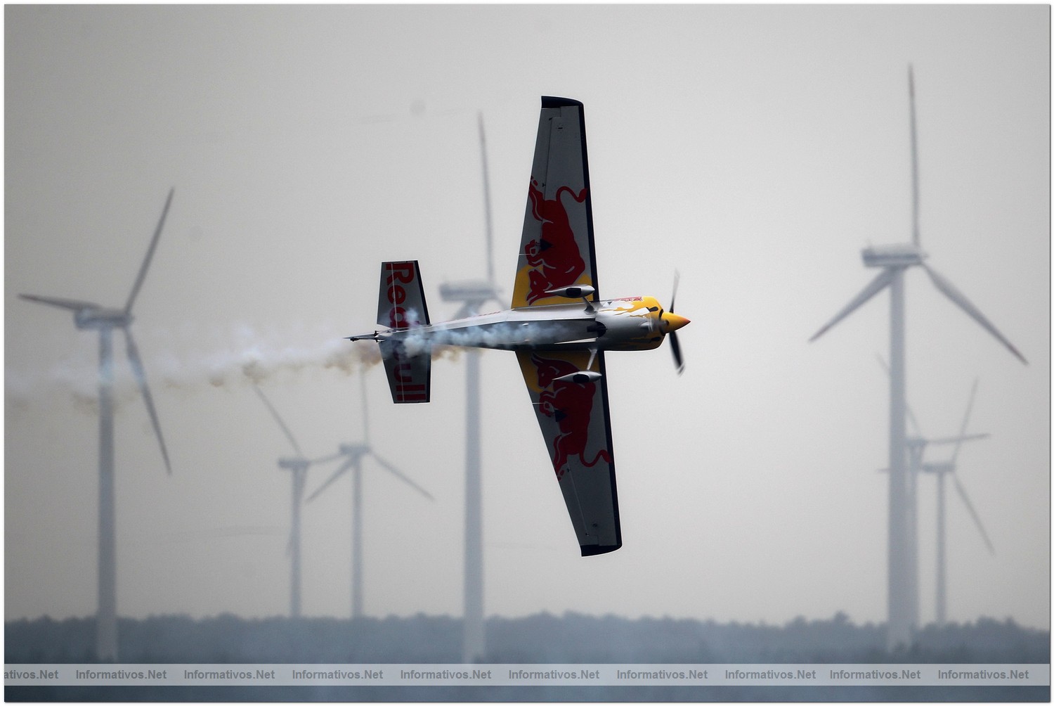 Kirby Chambliss of USA in action during Qualifying  for Round 6 the Red Bull Air Race World Championship at the Eurospeedway, Lausitz on August 7, 2010 in Germany.