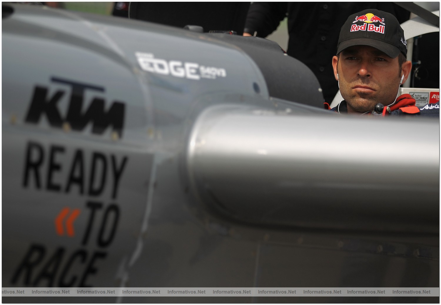 Hannes Arch of Austria looks on prior to Qualifying for Round 6 of the Red Bull Air Race World Championship at the Eurospeedway, Lausitz on August 8, 2010 in Germany