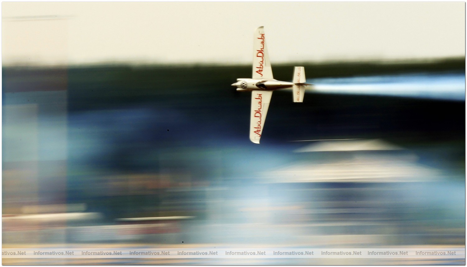 Hannes Arch of Austria in action during Round 6 of the Red Bull Air Race World Championship at the Eurospeedway, Lausitz on August 8, 2010 in Germany.
