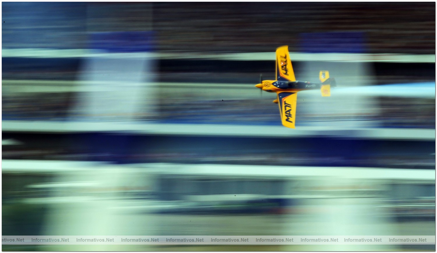 Matt Hall of Australia in action Race Day during Round 6 of the Red Bull Air Race World Championship at the Eurospeedway, Lausitz on August 8, 2010 in Germany.