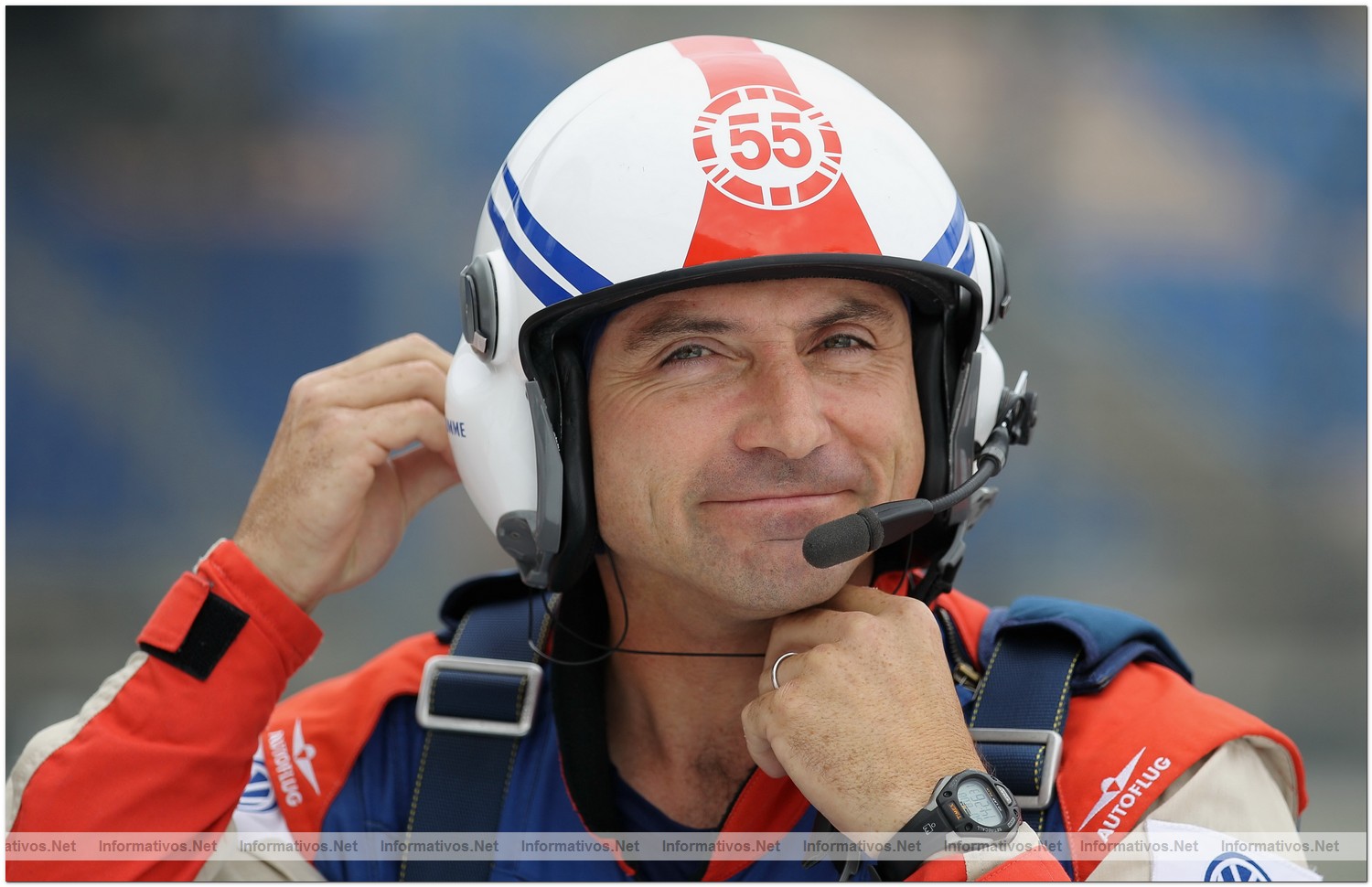 Paul Bonhomme of Great Britain pictured at the Red Bull Air Race World Championship at the Eurospeedway, Lausitz on August 8, 2010 in Germany.