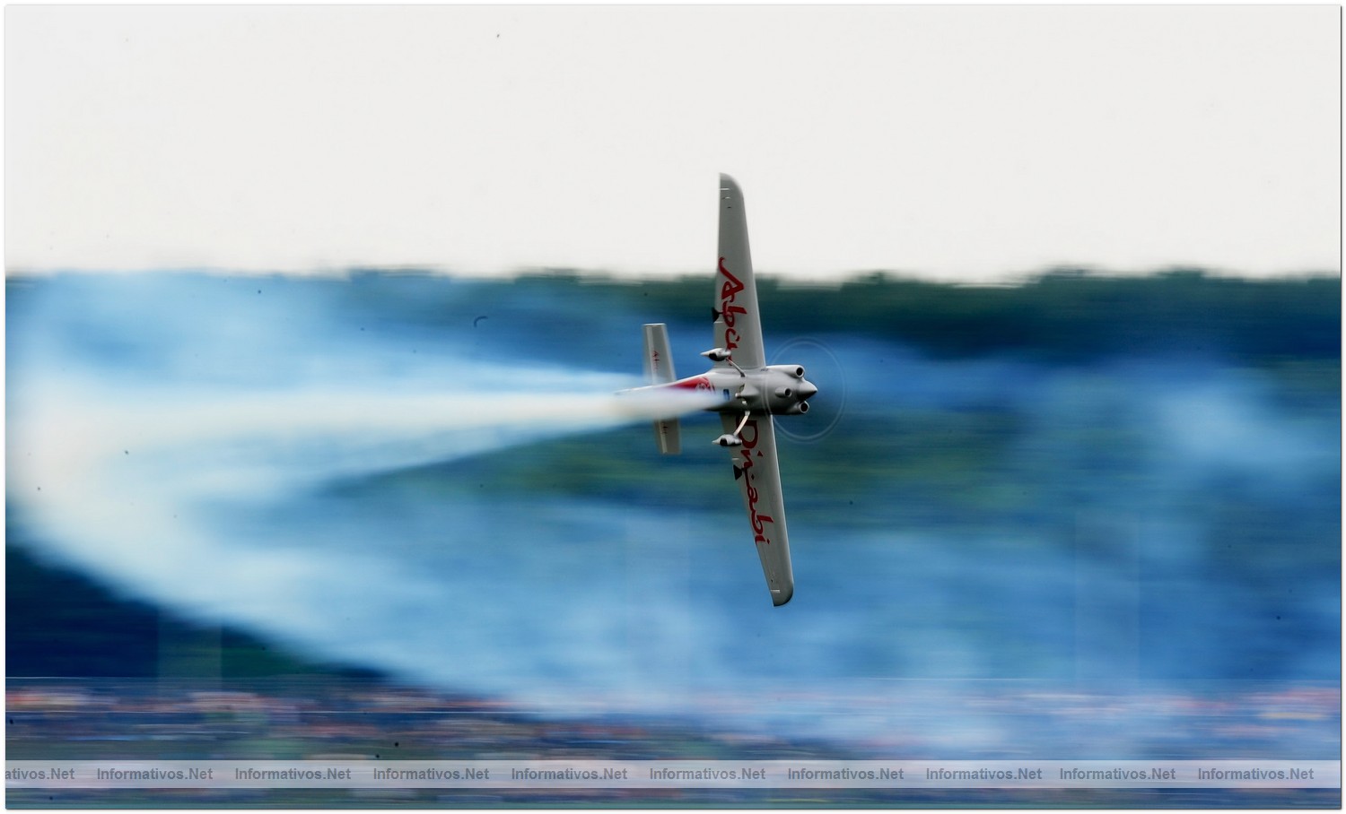 Hannes Arch of Austria in action during Round 6 of the Red Bull Air Race World Championship at the Eurospeedway, Lausitz on August 8, 2010 in Germany