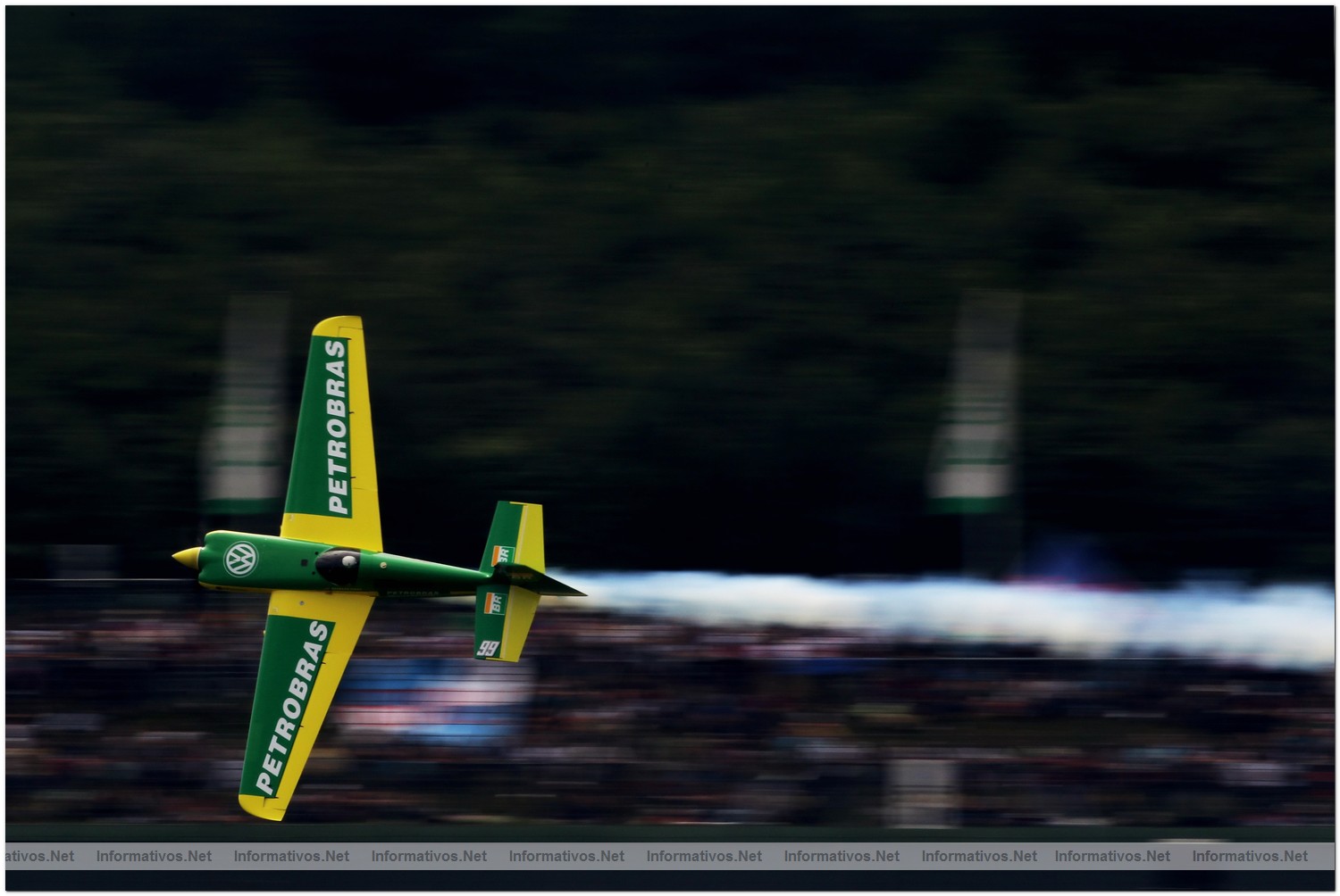 Michael Goulian of USA in action during Round 6 of the Red Bull Air Race World Championship at the Eurospeedway, Lausitz on August 8, 2010 in Germany.