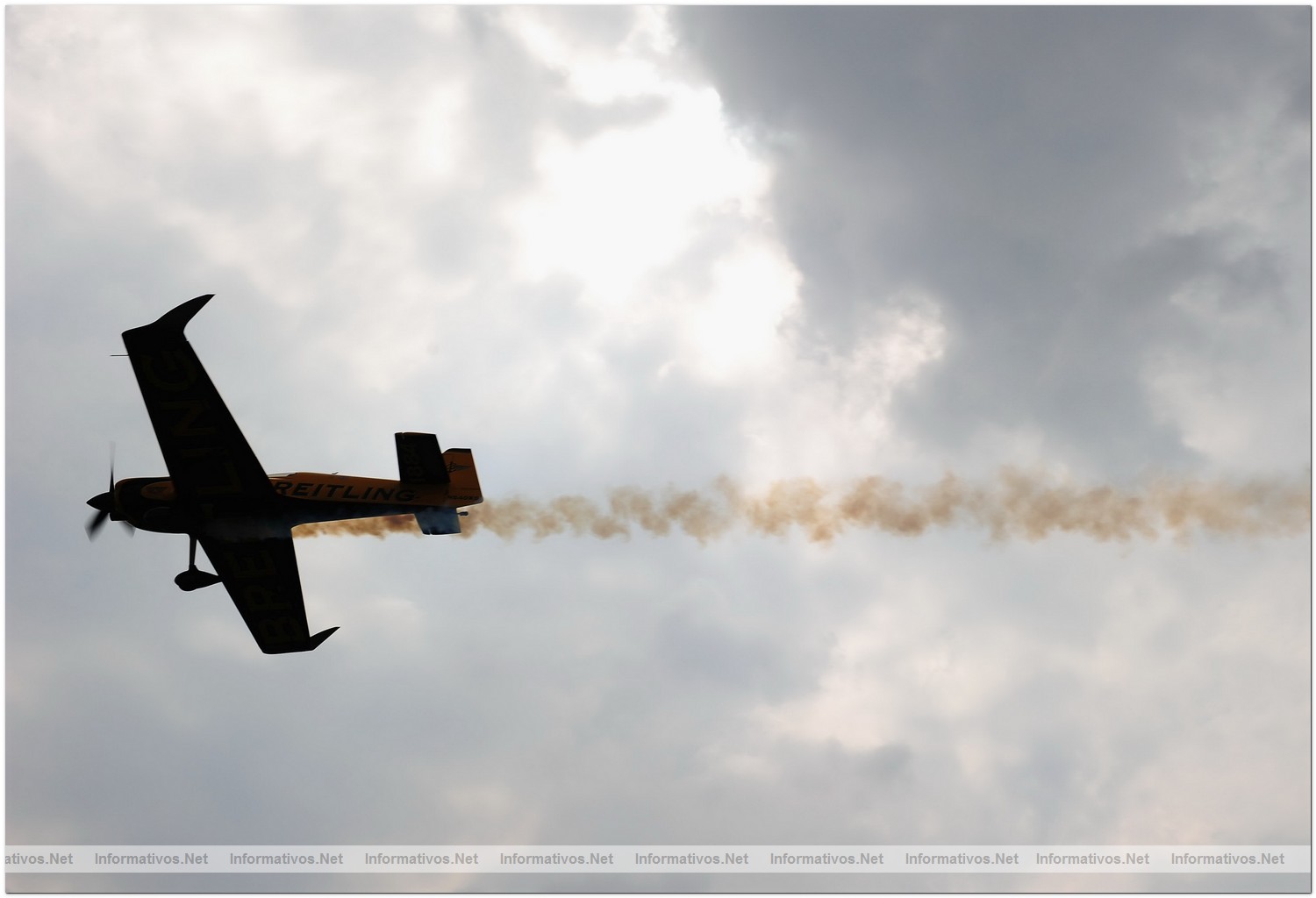 Nigel Lamb of Great Britain in action during Round 6, training day 2 of the Red Bull Air Race World Championship at the Eurospeedway, Lausitz on August 6, 2010 in Germany.