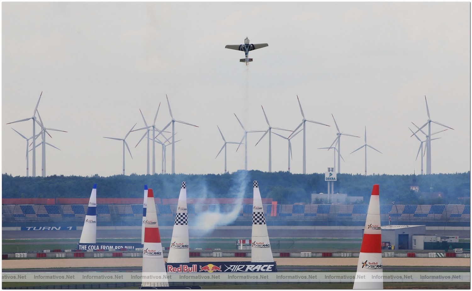 Matthias Dolderer of Germany in action during Round 6, training day 1 of the Red Bull Air Race World Championship at the Eurospeedway, Lausitz on August 5, 2010 in Germany.