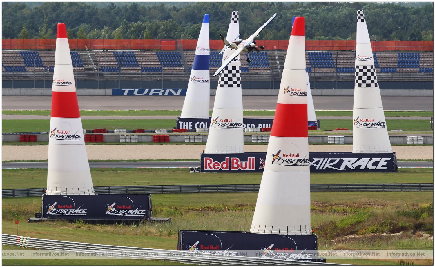 LAUSITZ, GERMANY - AUGUST 05:  Martin Sonka of Czech Republic in action during Round 6, training day 1 of the Red Bull Air Race World Championship at the Eurospeedway, Lausitz on August 5, 2010 in Germany.  (Photo by Martin Rose/Getty Images for Red Bull Air Race) *** Local Caption *** Martin Sonka