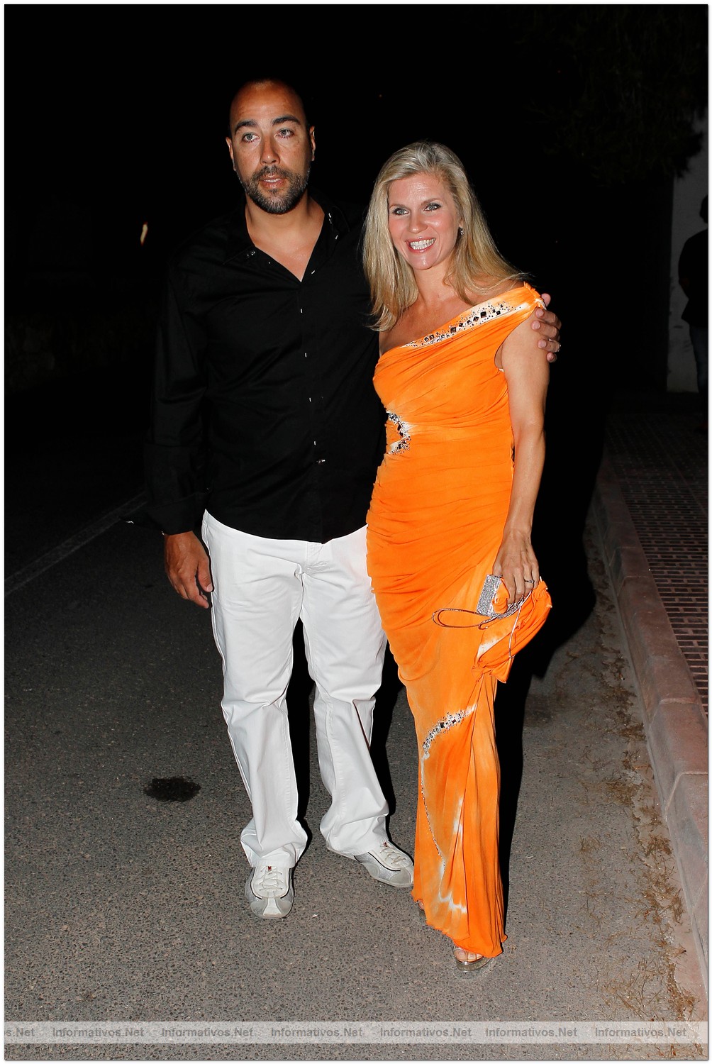 Ibiza, Ag2010.- Cumplea�os de Magda Pozzo: Lorenzo Quinn y Giovanna de Quinn