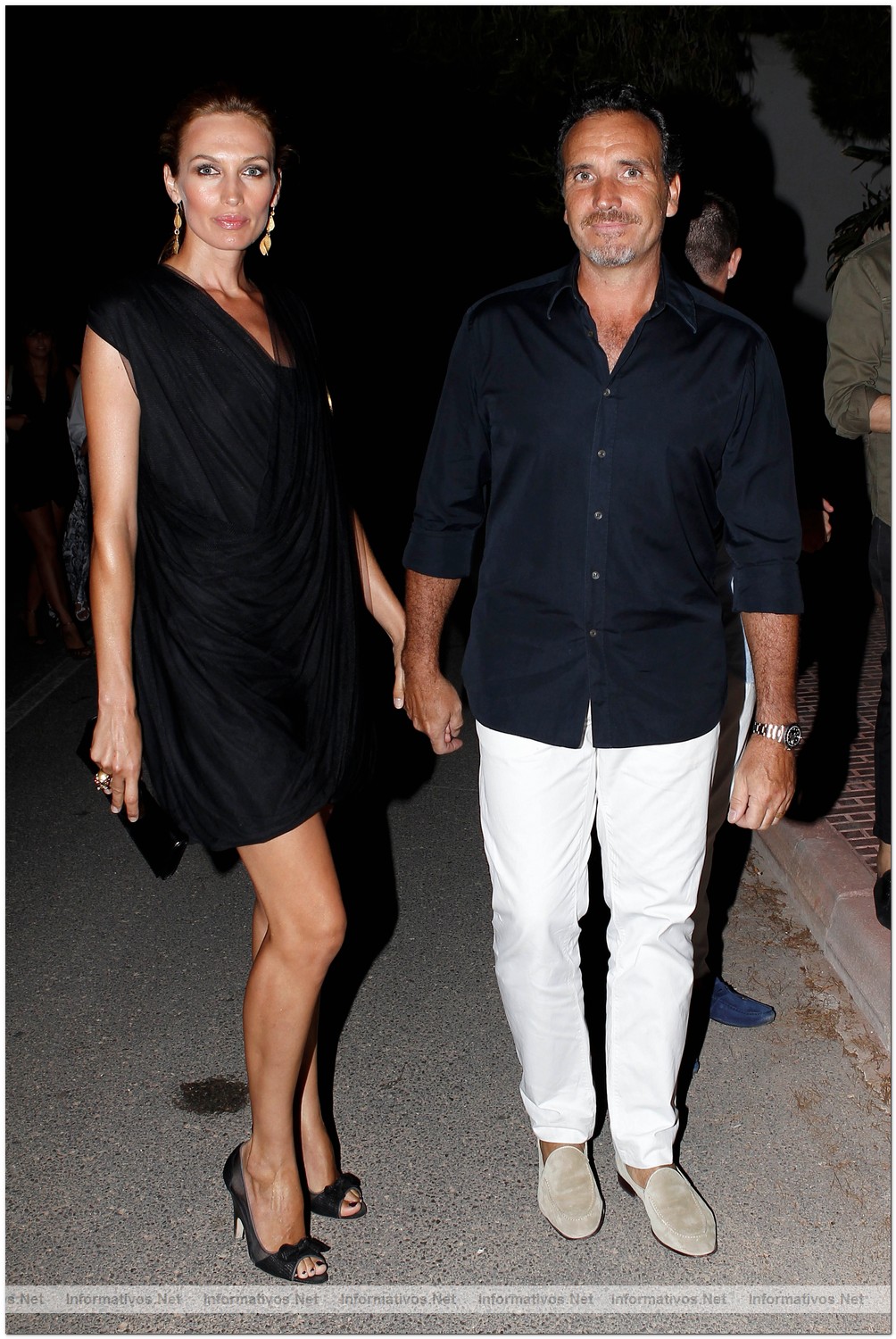 Ibiza, Ag2010.- Cumplea�os de Magda Pozzo: Nieves Alvarez - Marco Severini