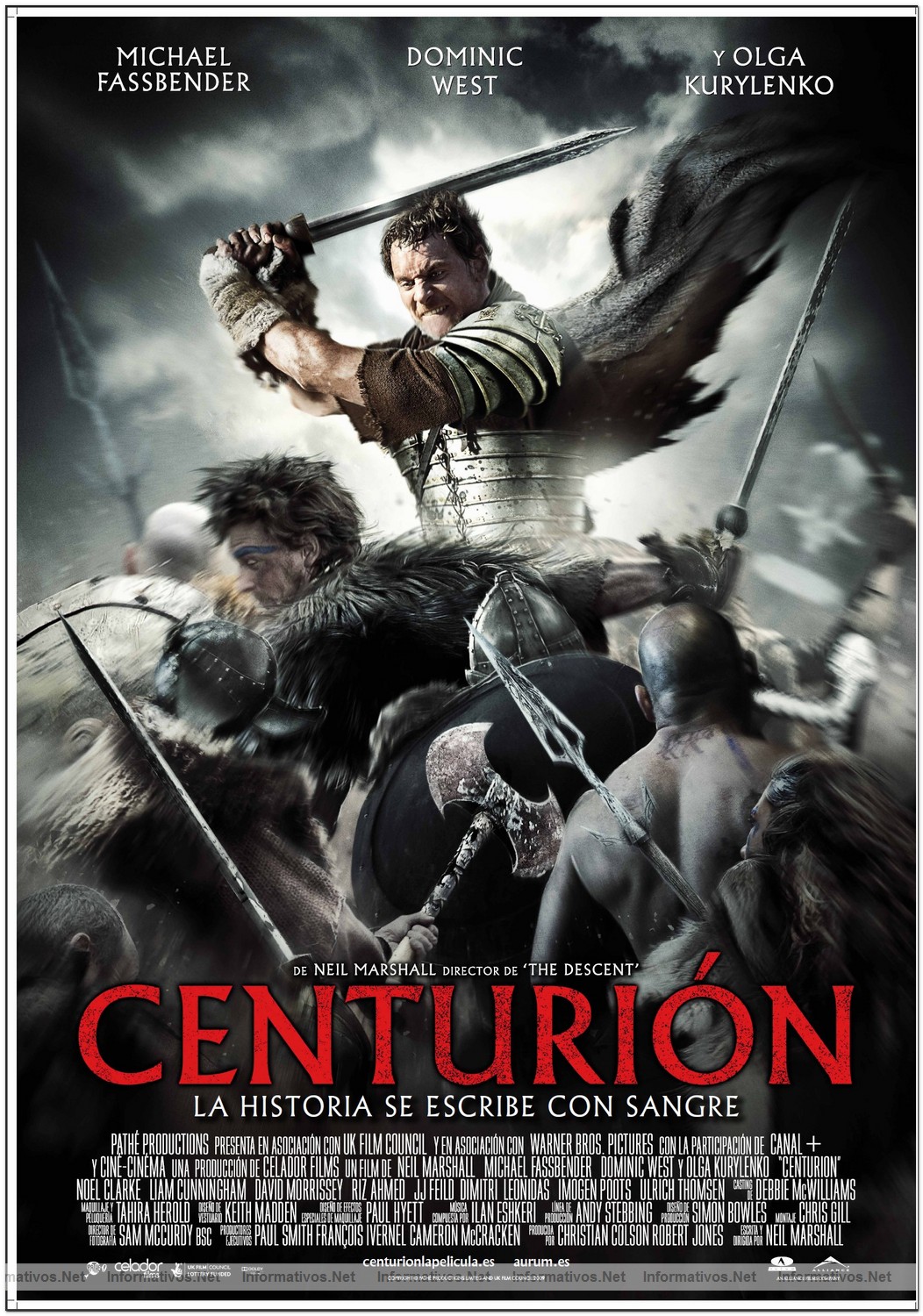 Cartel Definitivo de "Centuri�n":  Estreno en Espa�a 20 de Agosto