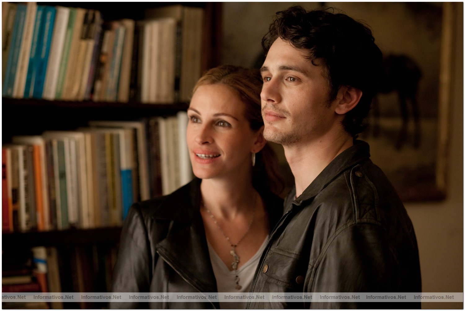 Fotograma de ''Eat Pray Love (Come Reza Ama)'' basada en el best seller hom�nimo de la escritora y periodista Elizabeth Gilbert: James Franco "David Piccolo", Julia Roberts "Elizabeth Gilbert",