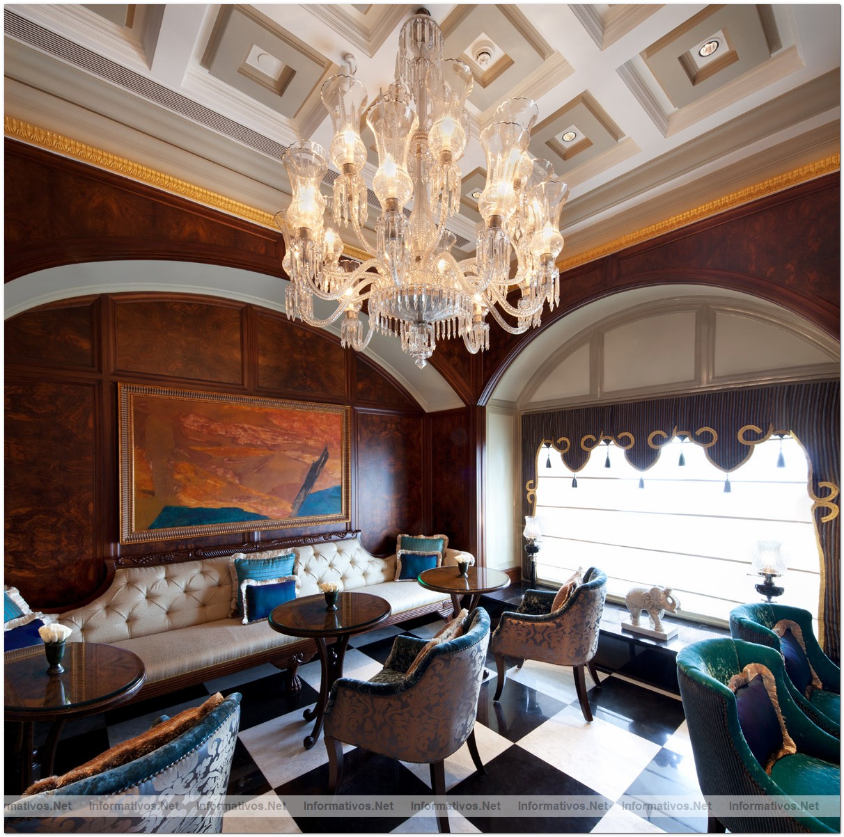 The Taj Mahal Palace, Mumbai. Lounge area