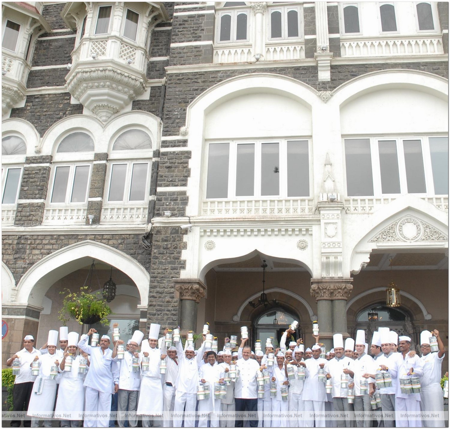 The staff of The Taj Mahal Palace, Mumbai join hands with the Dabbawallas to share a meal with the less priviledged at certain identified institutions