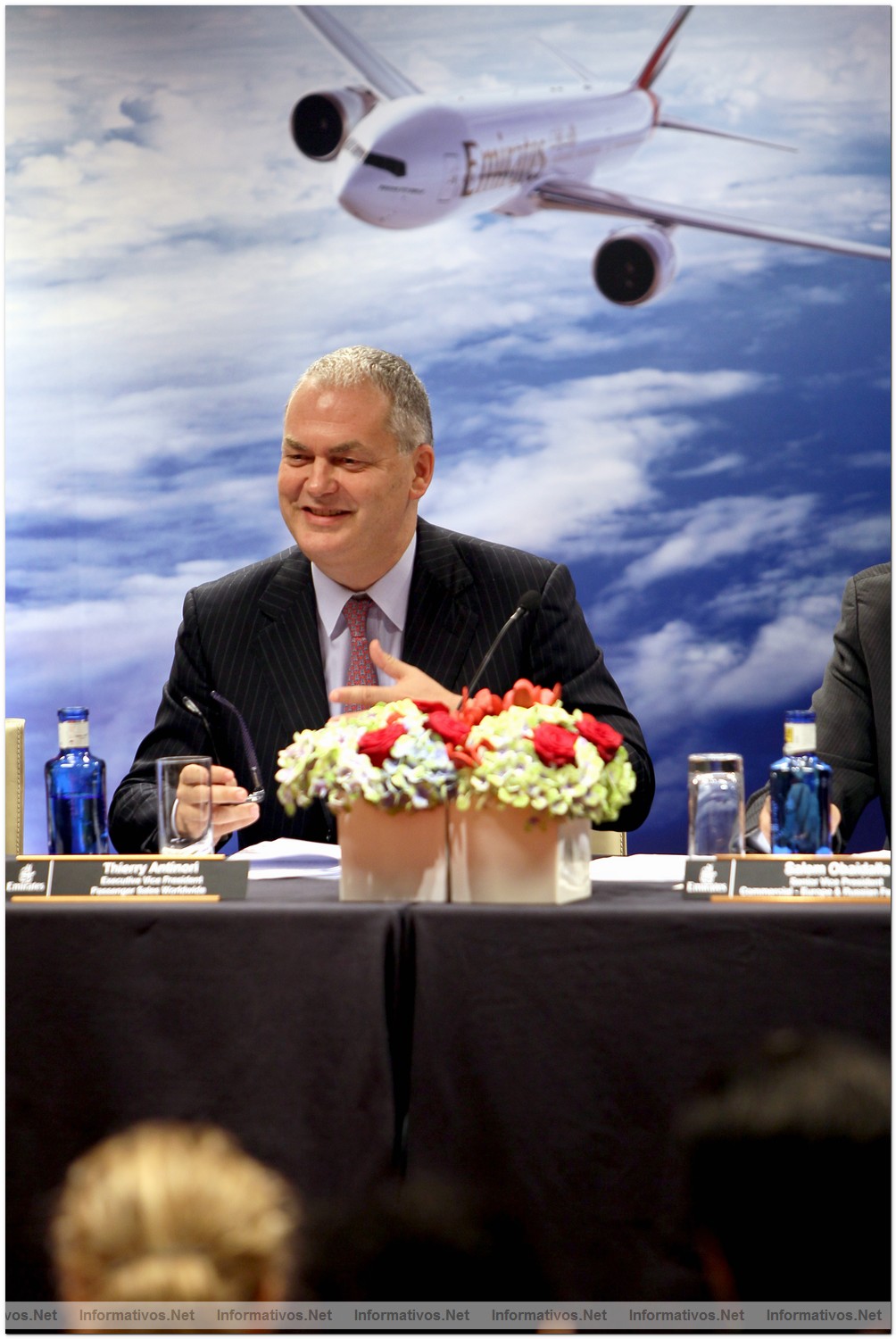 BCN22MAY012.- Emirates conectar� Barcelona con Dubai desde el pr�ximo 3 de Junio. Thierry Antinori, Vicepresidente Ejecutivo a nivel mundial de Emirates