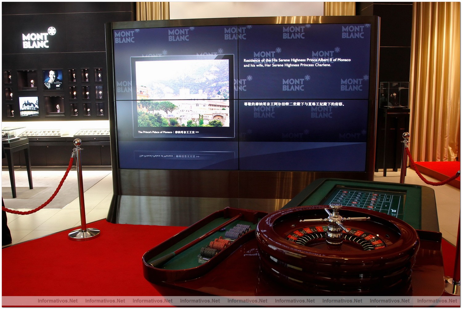 BEIJING, CHINA - JUNE 01:  General view of the atmosphere inside the the Montblanc Sanlitun Concept Store
