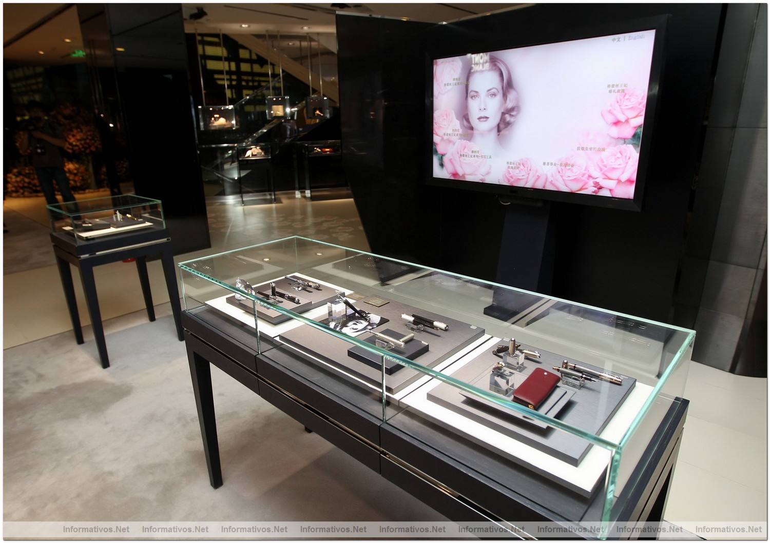 BEIJING, CHINA - JUNE 01:  General view of the atmosphere inside the the Montblanc Sanlitun Concept Store