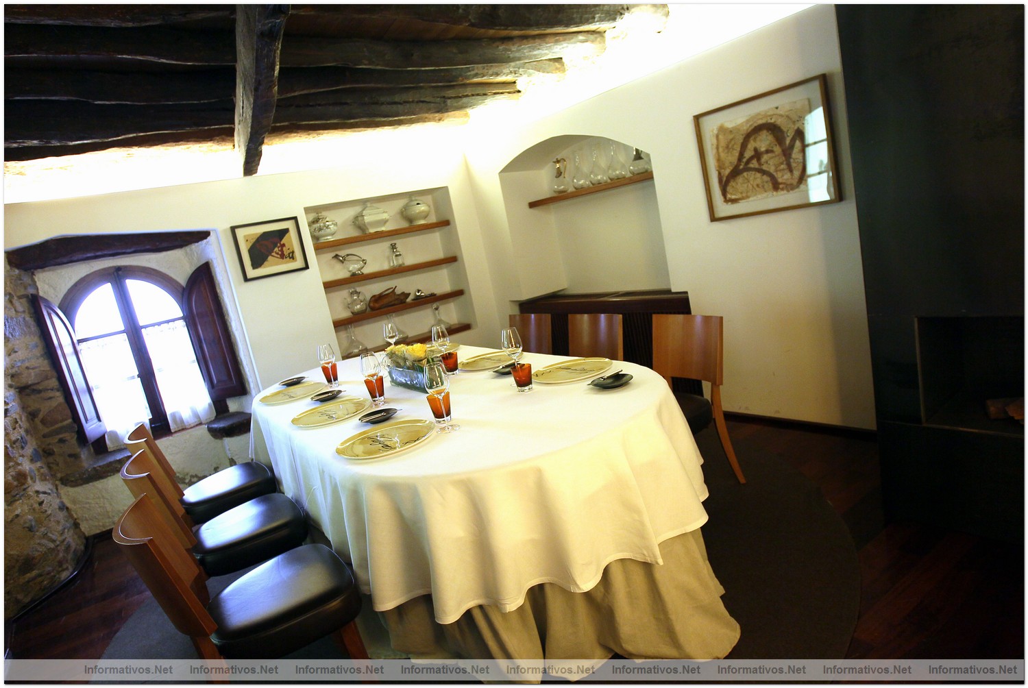 Sant Celoni, 2 de Julio de 2012.- Presentaci�n del nuevo 'claim' e imagen de Can Fabes. Diferentes espacios del restaurante.