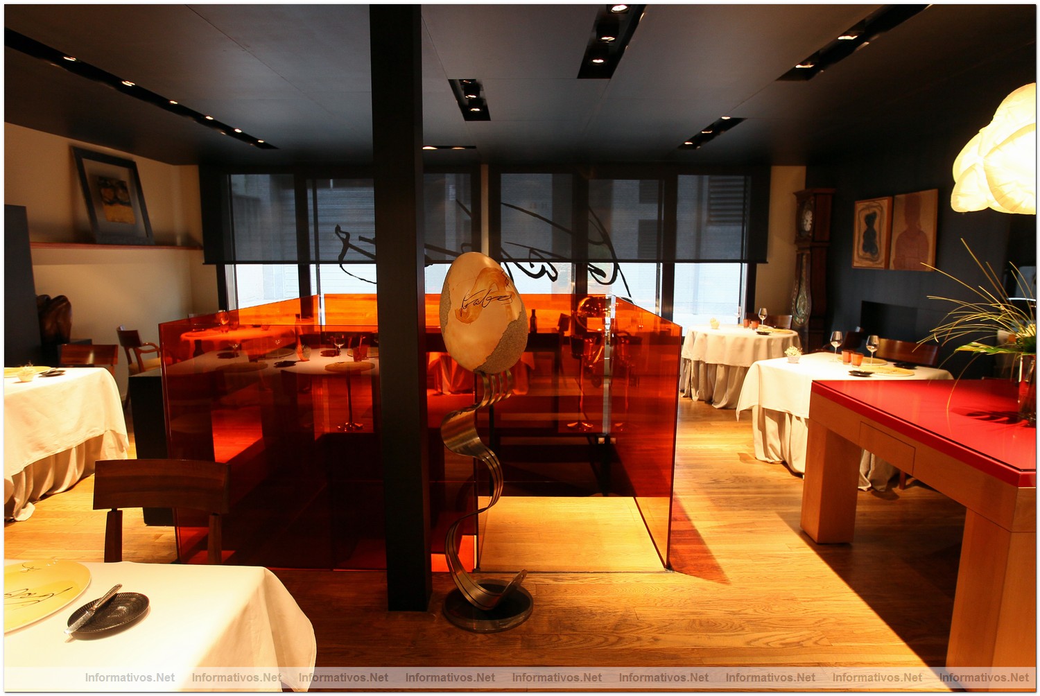 Sant Celoni, 2 de Julio de 2012.- Presentaci�n del nuevo 'claim' e imagen de Can Fabes. Diferentes espacios del restaurante.