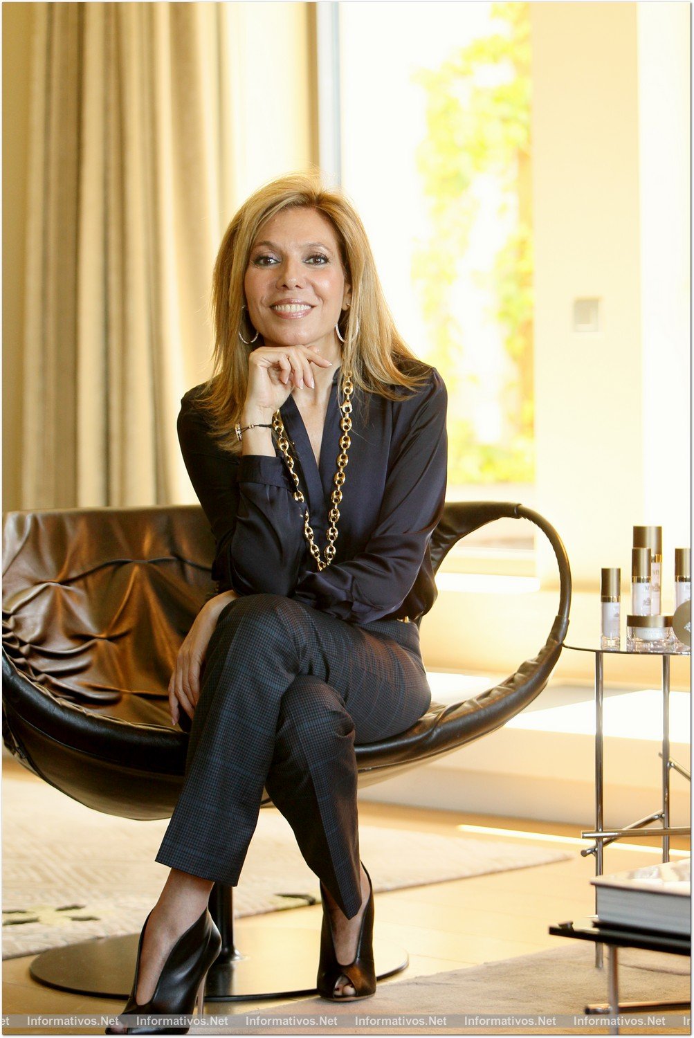 BCN23MAY013.- Maribel Yébenes y Myriam G. Yébenes han presentado su línea de productos My Secret en el Hotel Mandarín Oriental de Barcelona.