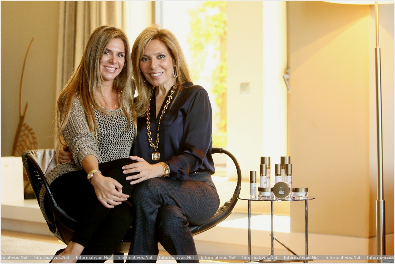 BCN23MAY013.- Maribel Yébenes y Myriam G. Yébenes han presentado su línea de productos My Secret en el Hotel Mandarín Oriental de Barcelona.