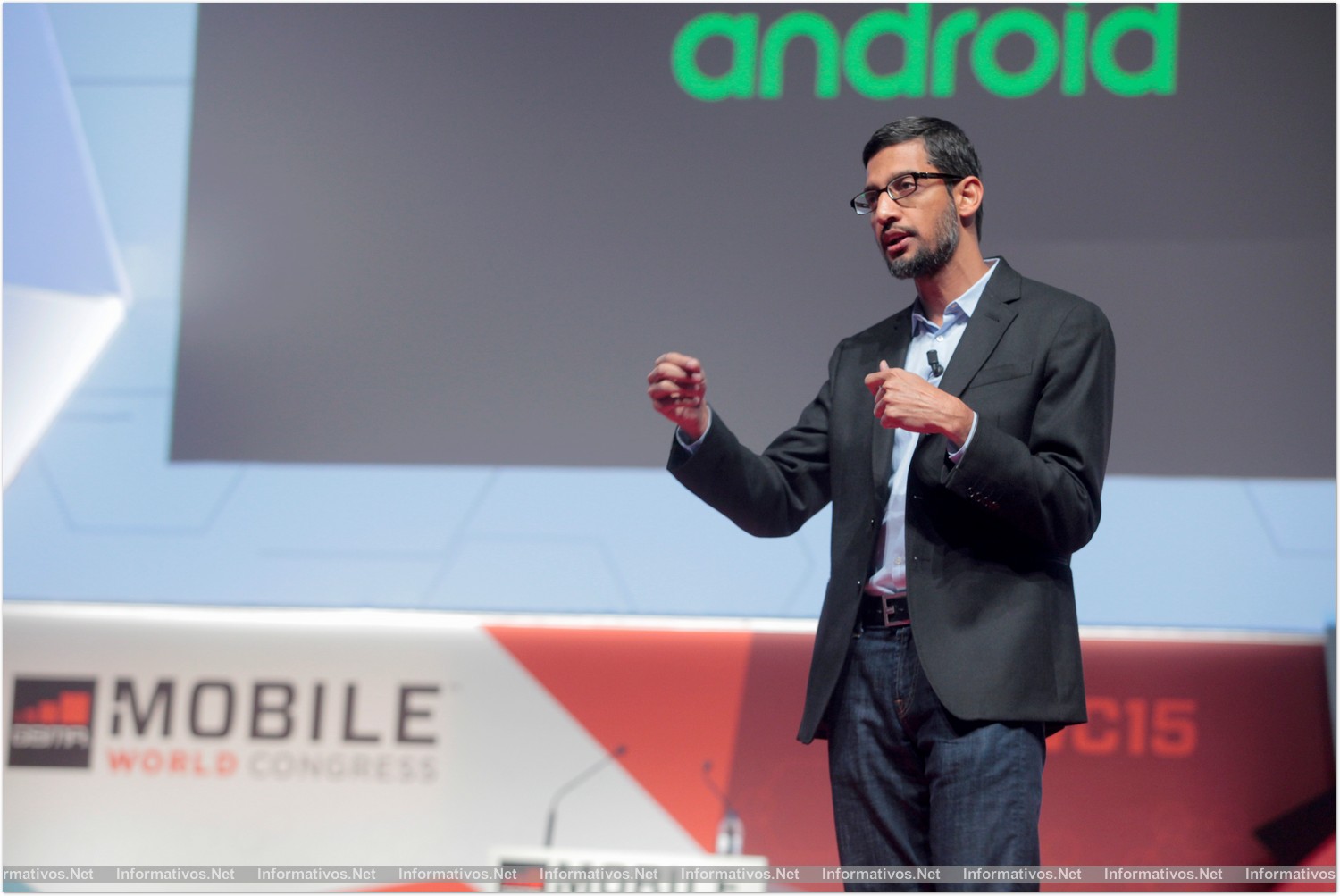 BCNFEB2015.- Mobile World Congress 2015. Conferencia de Sundar Pichai, vicepresidente de Google