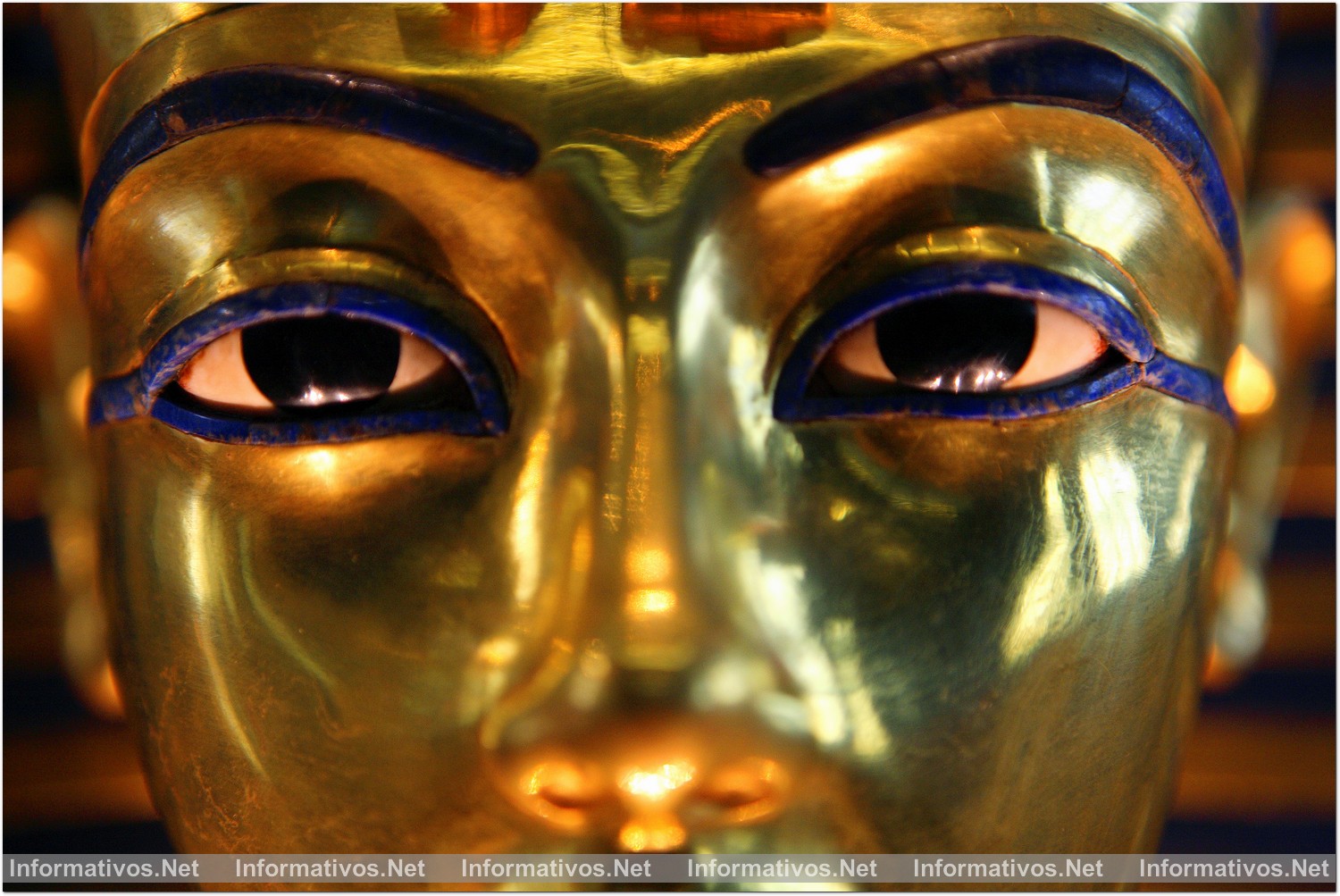 Egypte, le Caire: le musee Egyptien, le masque de Toutankhamon